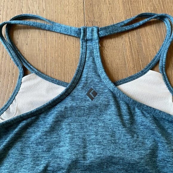 Black Diamond Women's Tank Top Six Shooter-Fjord Blue Running Workout (Size S) - Picture 5 of 9